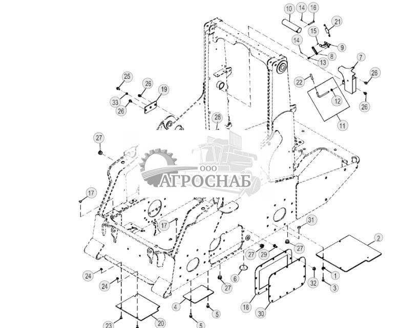 Крышки рамы и стопор стрелы (ручное управление) - ST141 232.jpg